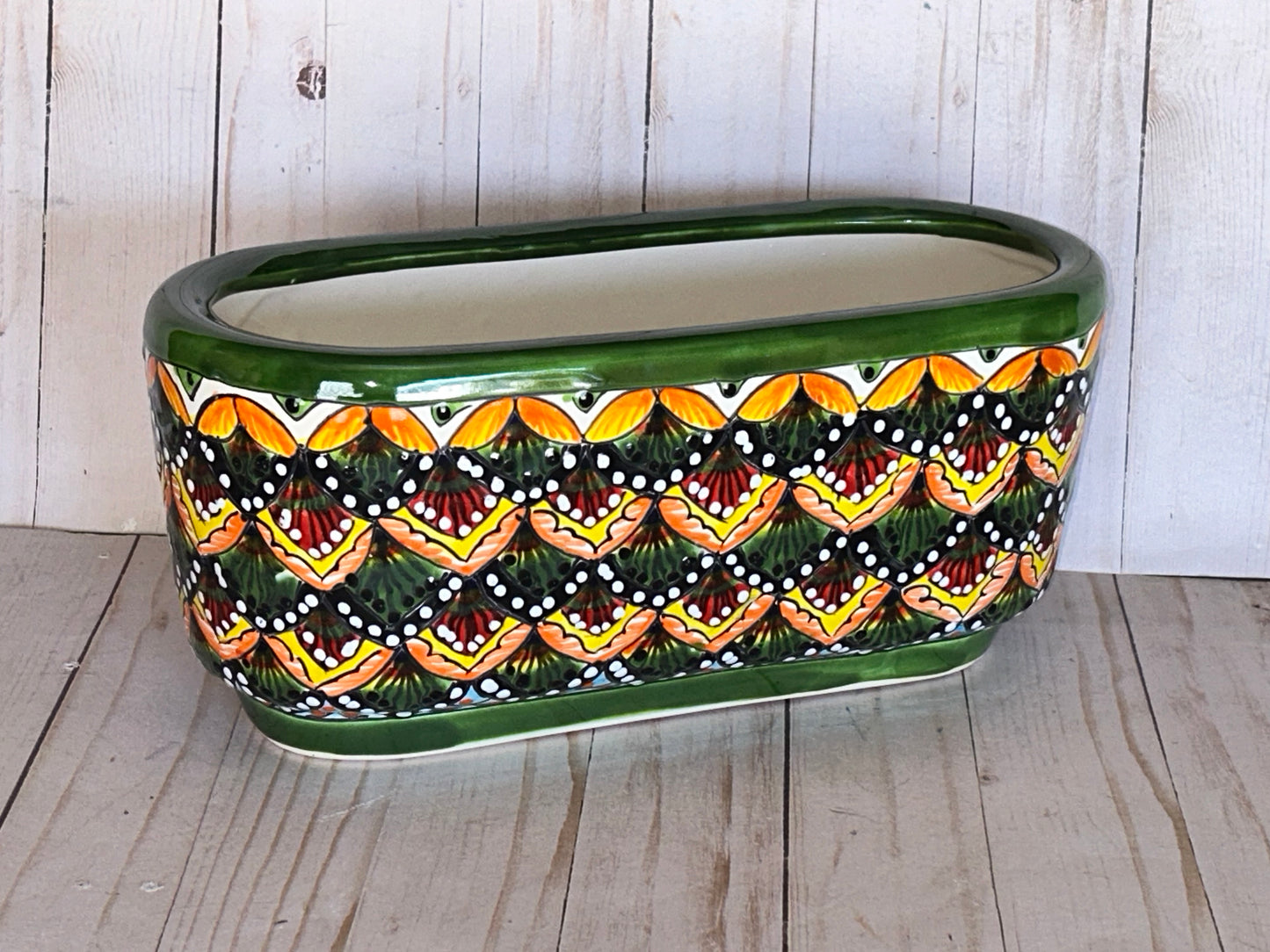 Oval Floor Planters