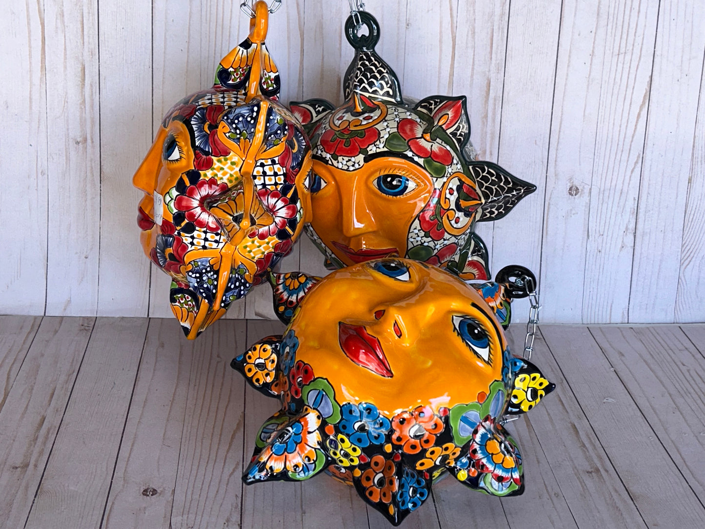 Large Talavera Celestial Sun Sphere-shaped Double face