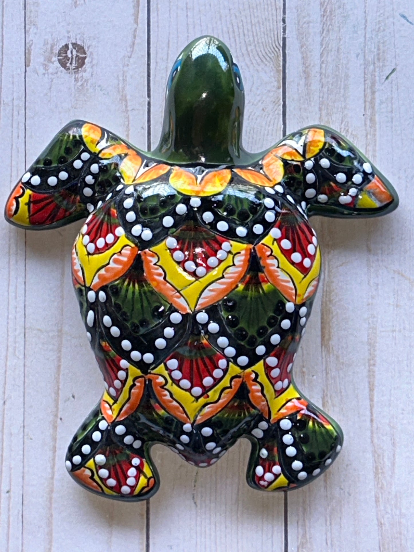 Talavera Turtle Harmony Small Wall Plaque