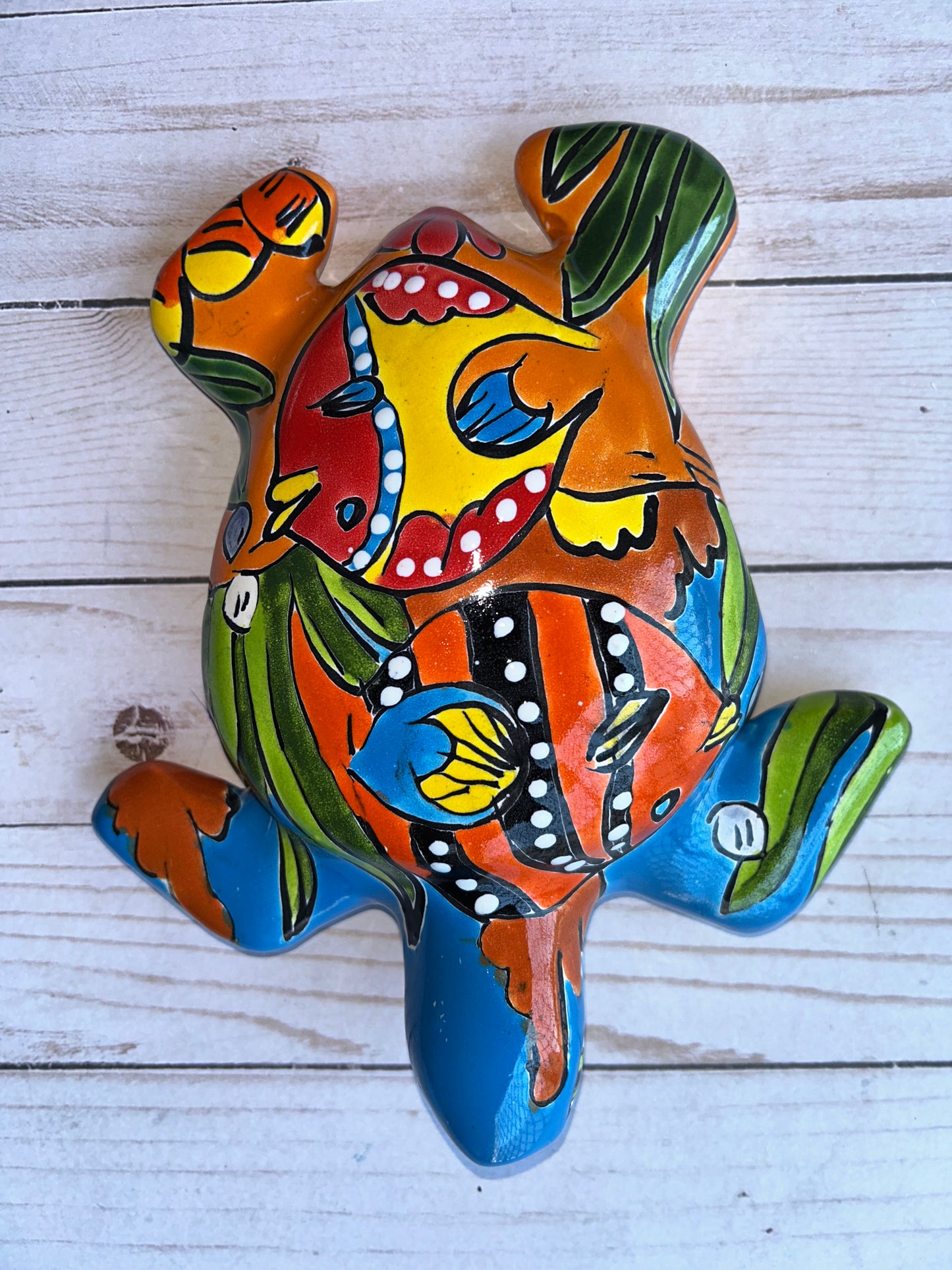 Talavera Turtle Harmony Small Wall Plaque