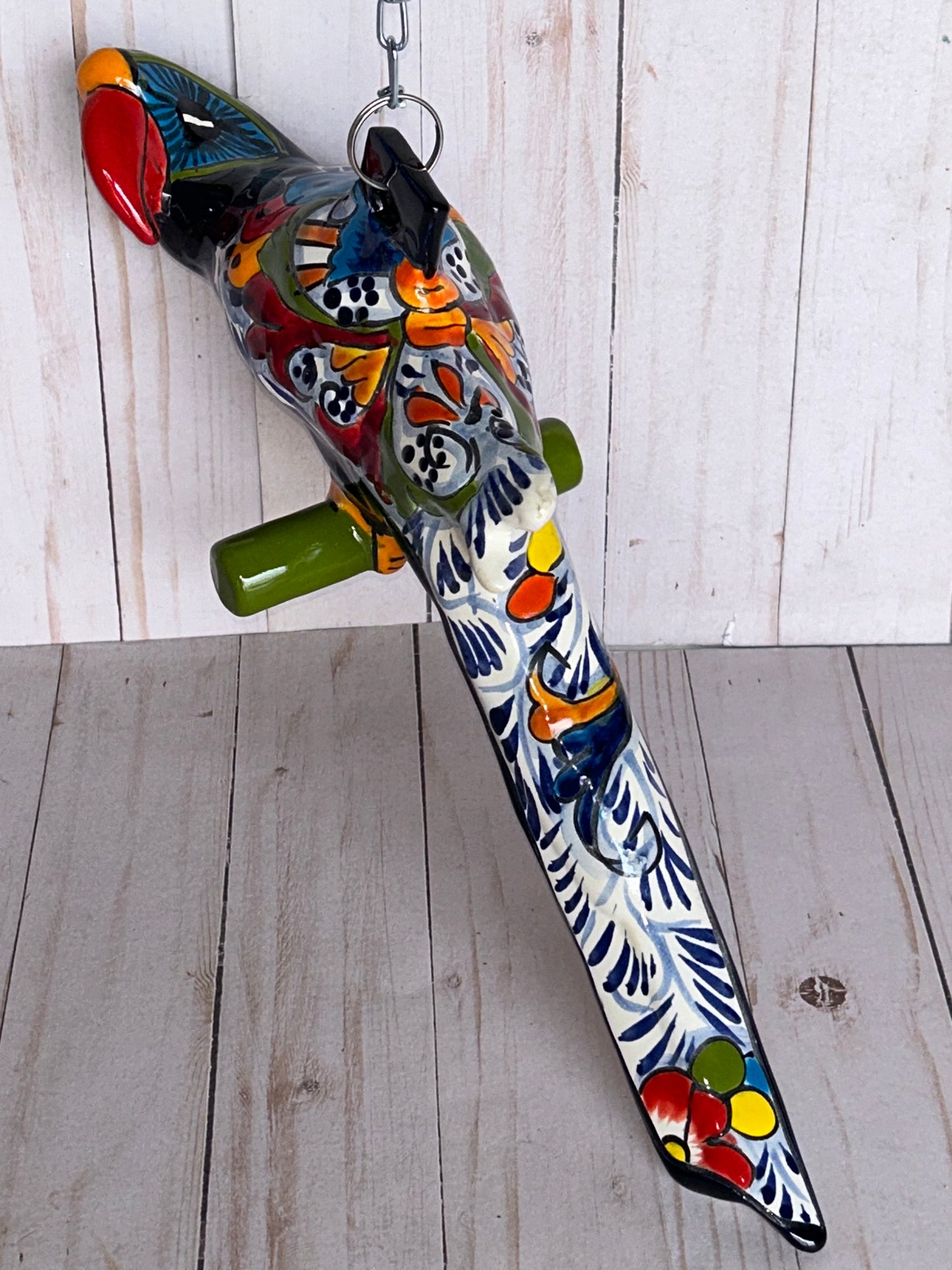 Beautiful Talavera Collection Small Hanging Parrots Choose Color