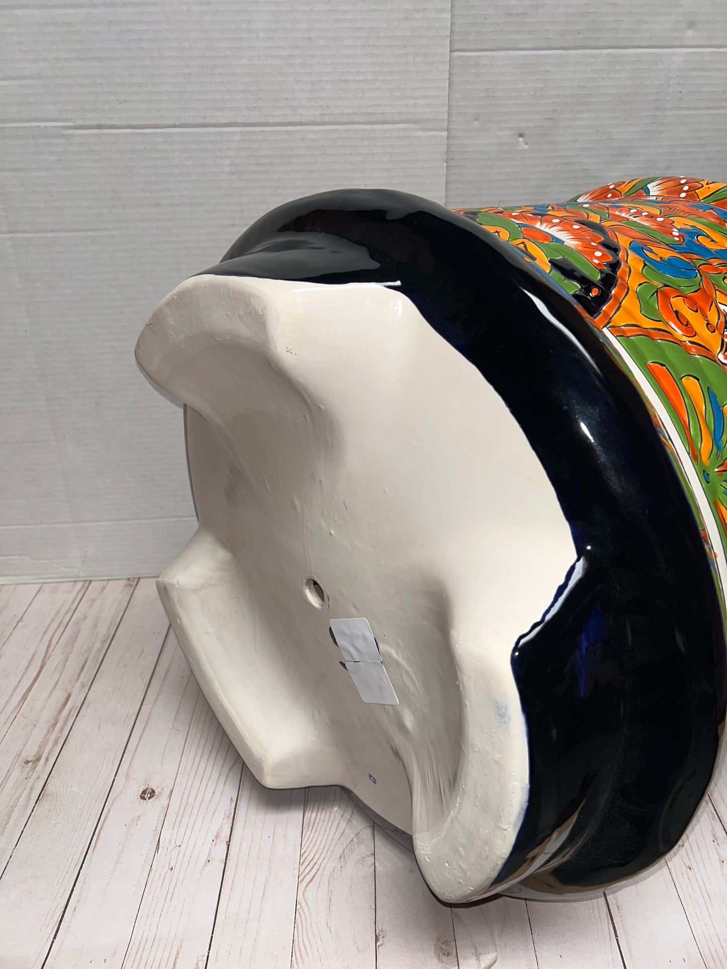 Jumbo Extra Large Round Handcrafted Talavera Flower Planters 20.5" H