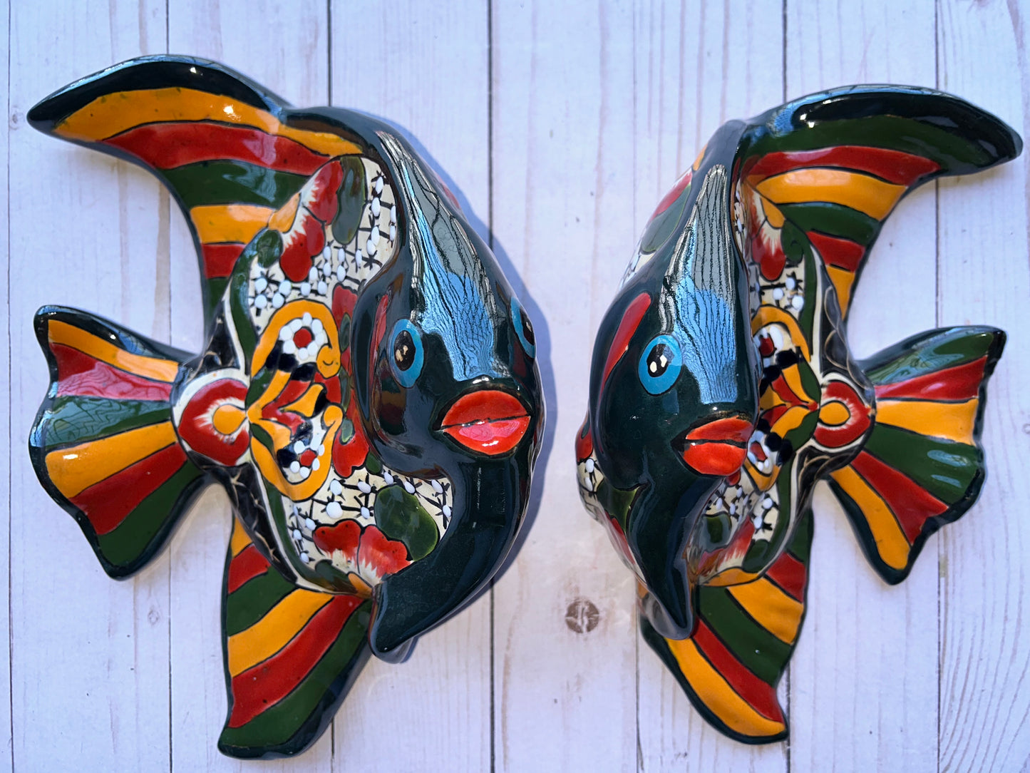 Wall Talavera Angel-Fish Set of 2pc.