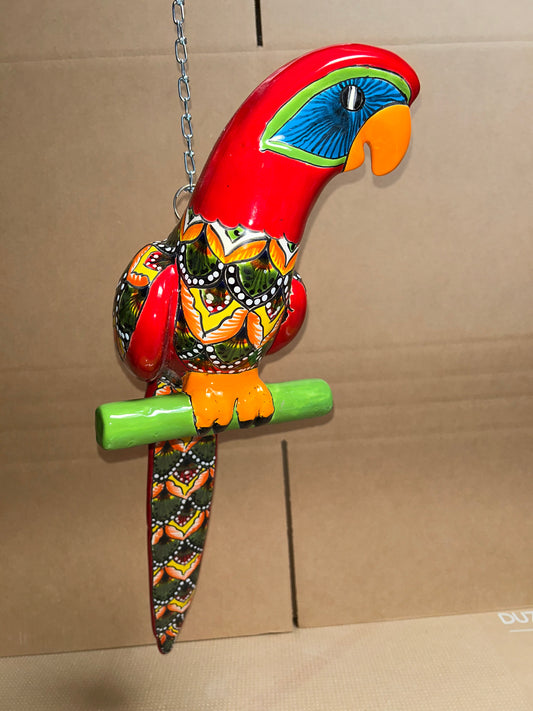 Beautiful Hanging Parrot Red&Green Peacock