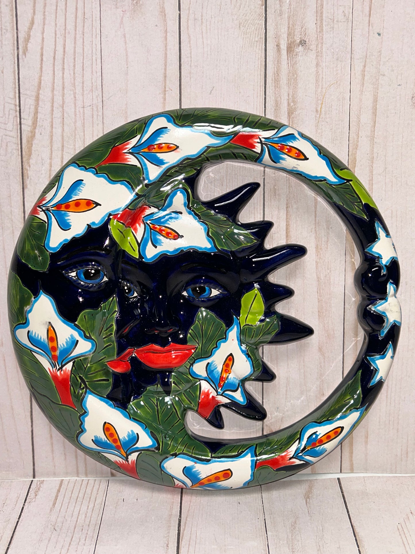 Medium Mexican Talavera Hanging Eclipses