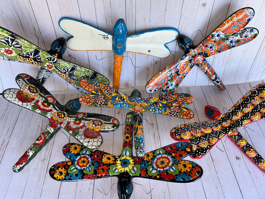 Large Talavera Hanging Dragonfly