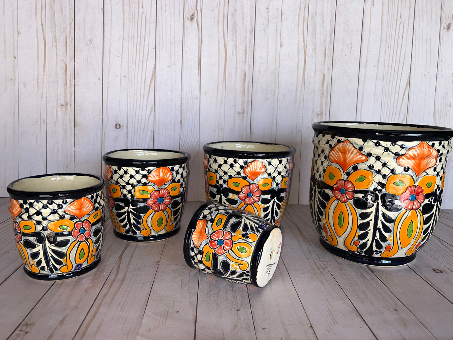 Small Talavera Cylinders Planters – Selling by single piece