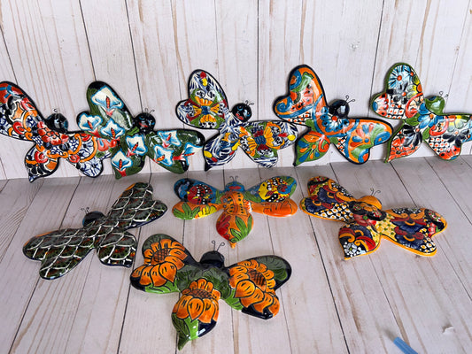 Hand-Painted Talavera Ceramic Wall Bees