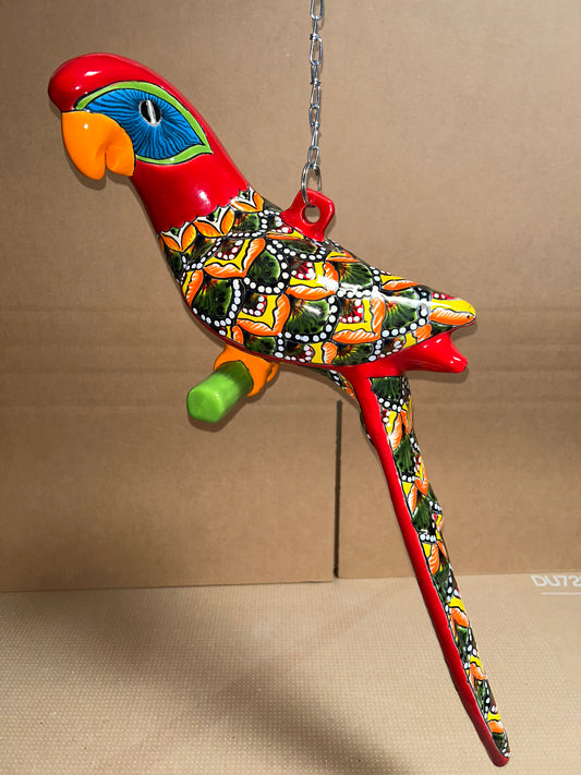 Beautiful Hanging Parrot Red&Green Peacock