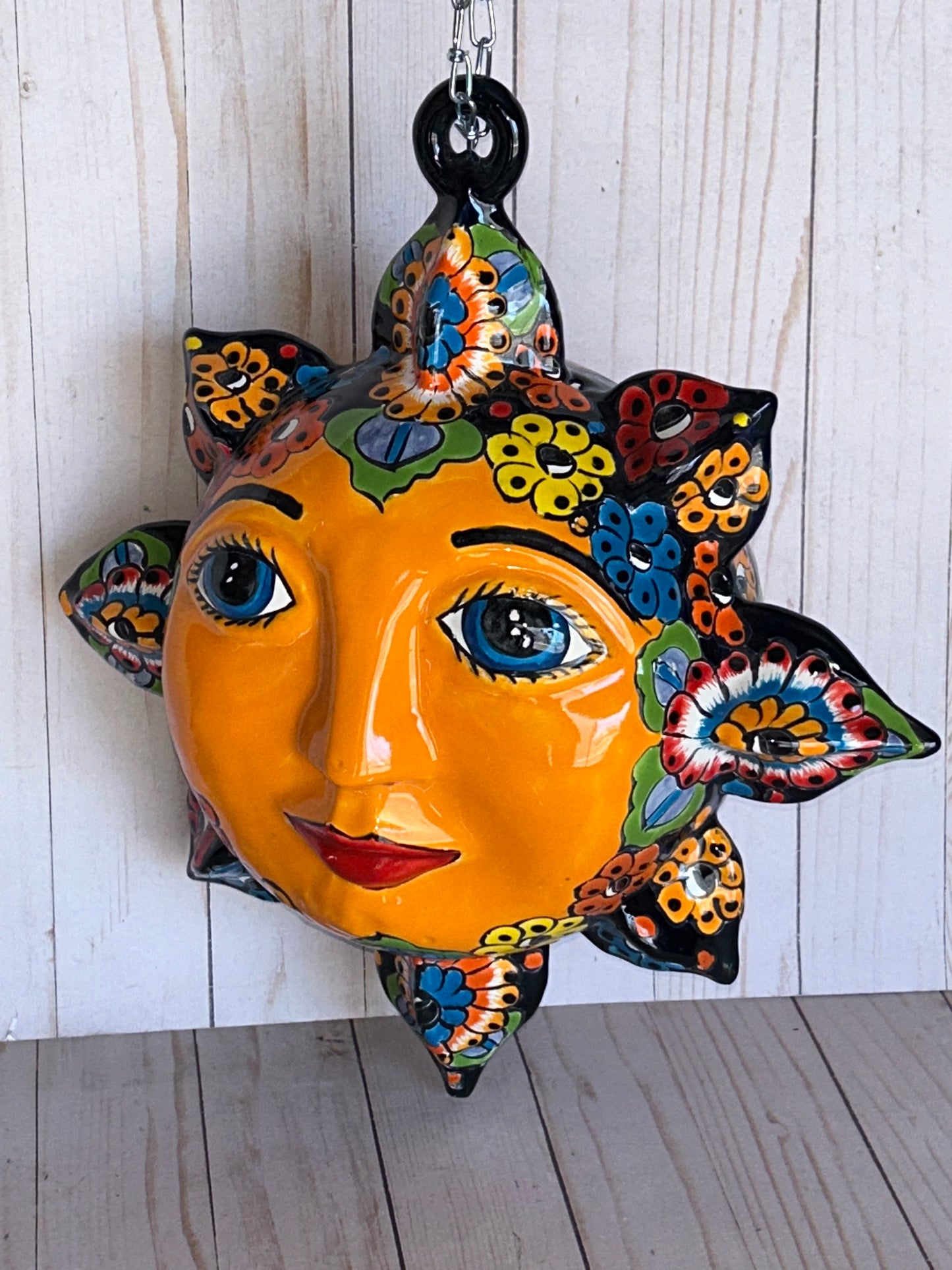 Large Talavera Celestial Sun Sphere-shaped Double face