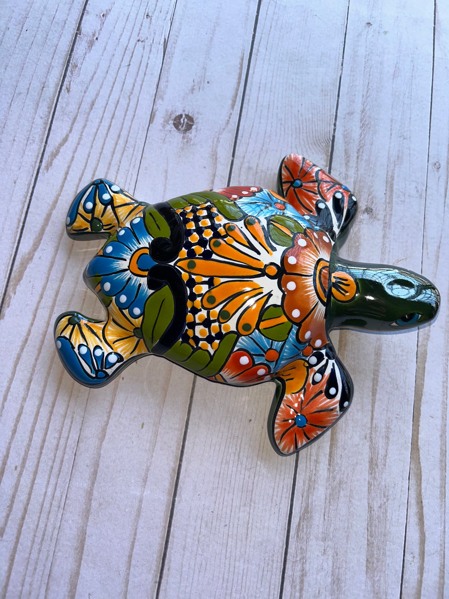 Talavera Turtle Harmony Small Wall Plaque
