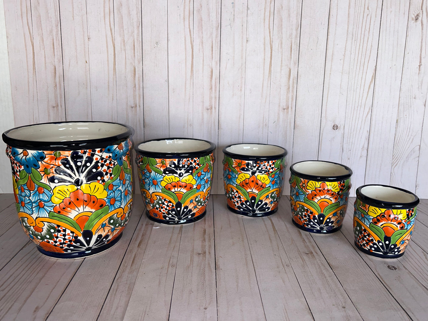 Small Talavera Cylinders Planters – Selling by single piece