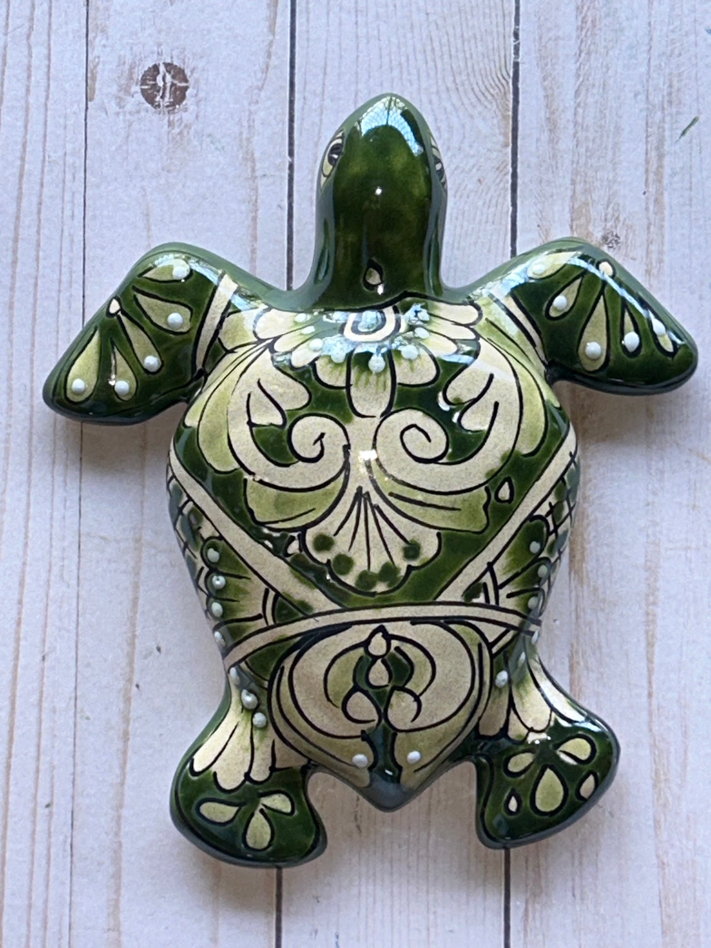 Talavera Turtle Harmony Small Wall Plaque