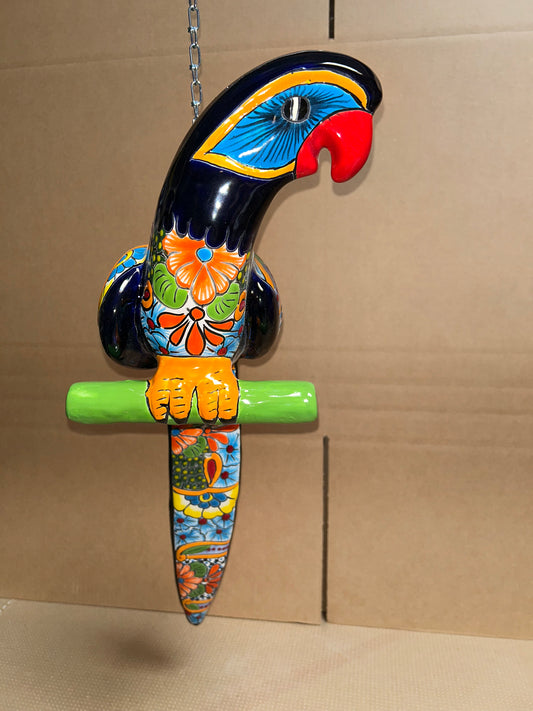 Beautiful Hanging Parrot Classic Puebla Pattern