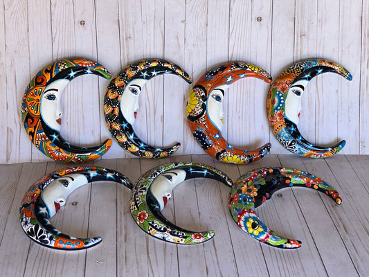 Wall Ceramic Talavera Moons 11.5" Height
