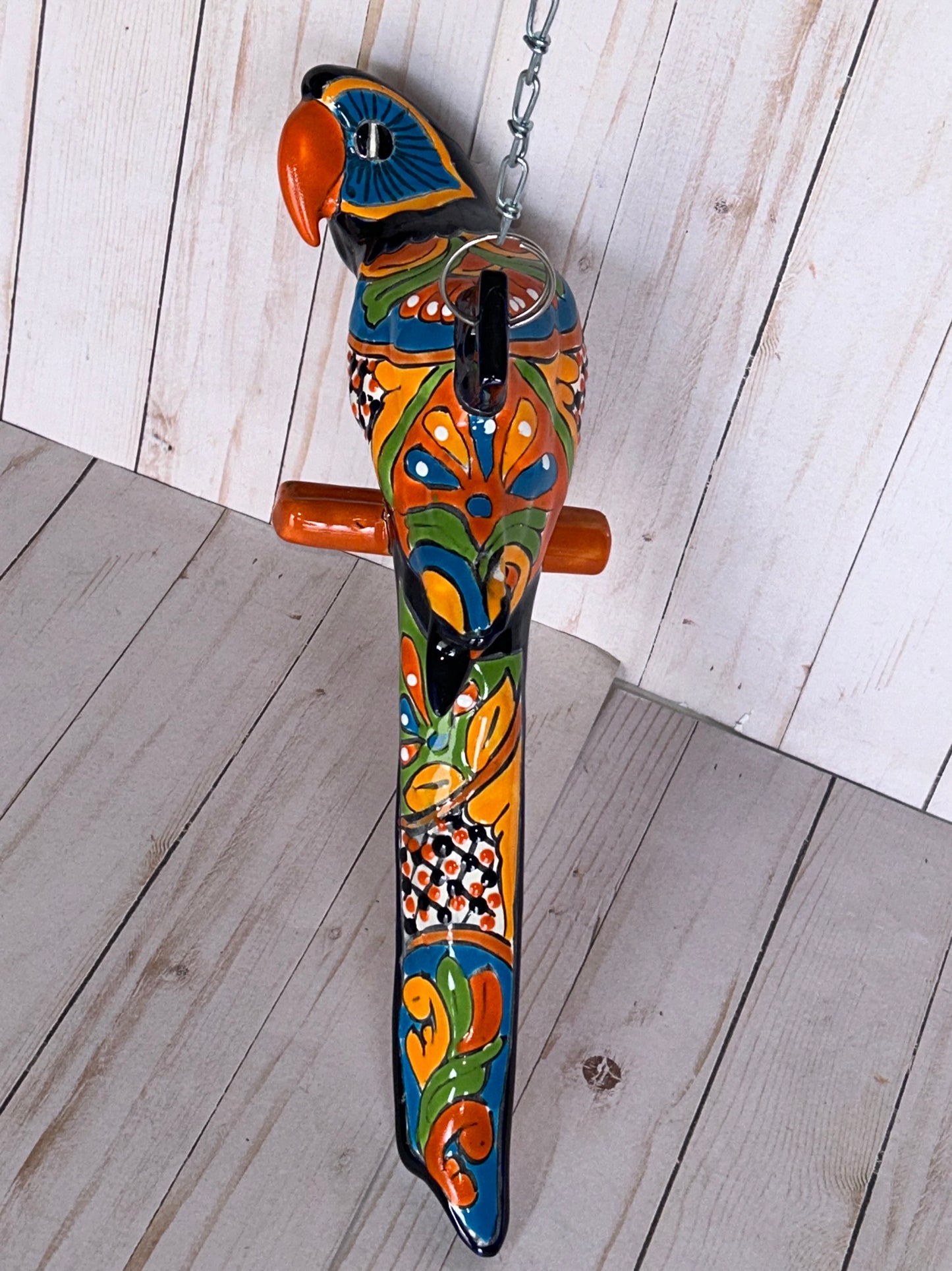 Beautiful Talavera Collection Small Hanging Parrots Choose Color