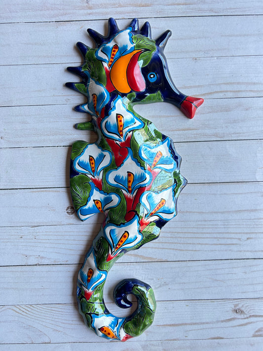 Large Talavera Seahorse