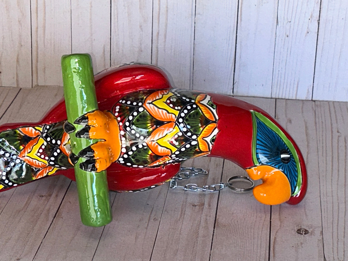 Beautiful Hanging Parrot Red&Green Peacock