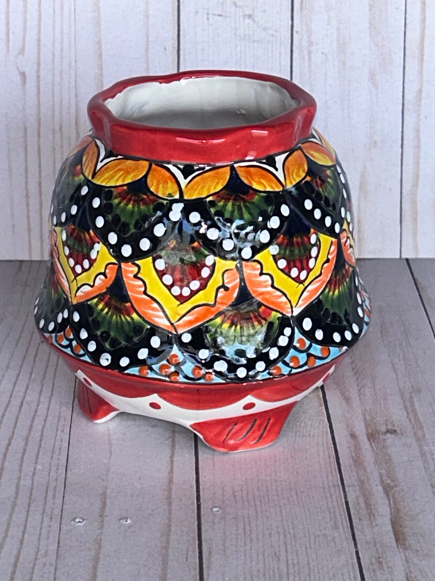 Talavera Turtle Planter- Handmade Mexican Ceramic Flower Pot