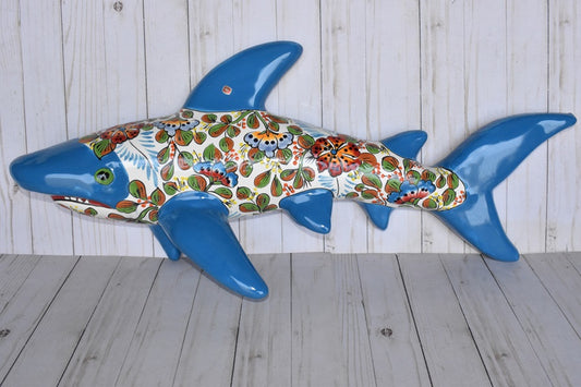Talavera Ceramic Wall Shark