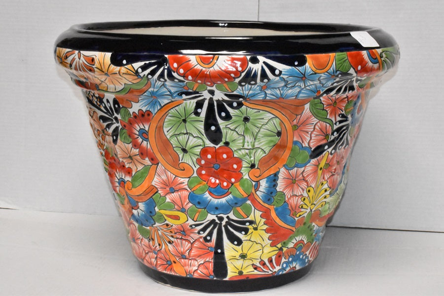 Extra Large Short Cups Talavera Planter 17" Height