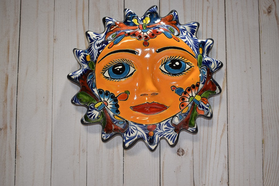 Talavera Hanging Plaque Suns