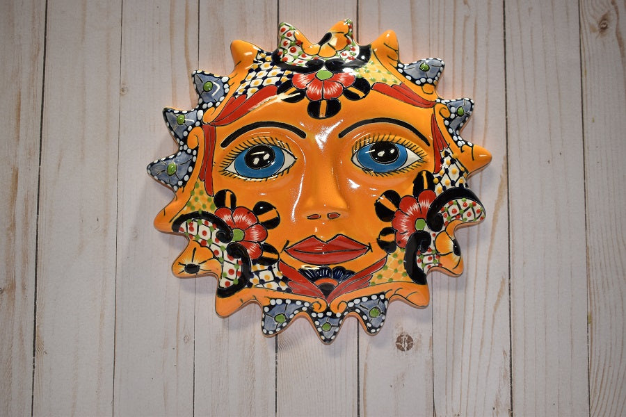 Talavera Hanging Plaque Suns