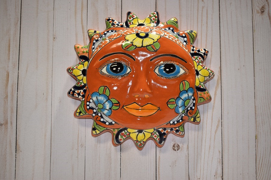 Talavera Hanging Plaque Suns