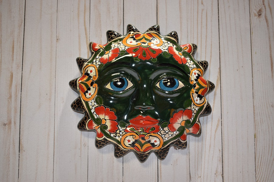 Talavera Hanging Plaque Suns