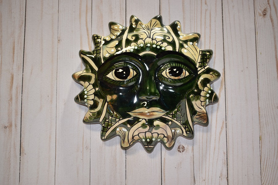 Talavera Hanging Plaque Suns