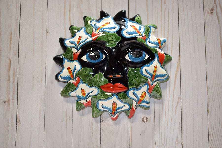 Talavera Hanging Plaque Suns