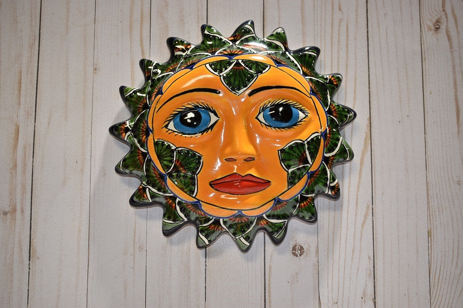 Talavera Hanging Plaque Suns