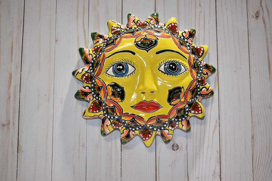 Talavera Hanging Plaque Suns