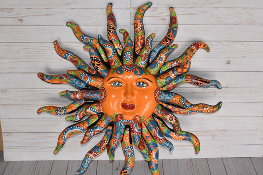 Glowing Extra Large 28" D Classic Talavera Sun