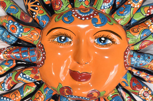 Glowing Extra Large 28" D Classic Talavera Sun
