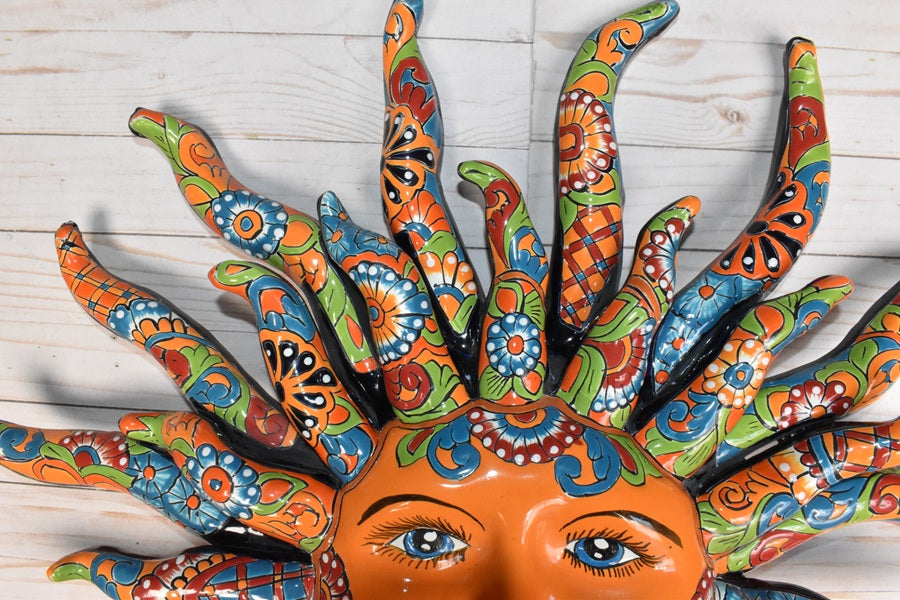 Glowing Extra Large 28" D Classic Talavera Sun