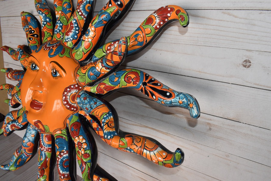 Glowing Extra Large 28" D Classic Talavera Sun
