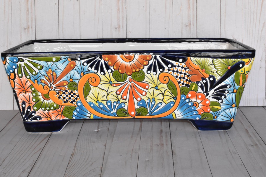 Rectangular Window Talavera Boxes