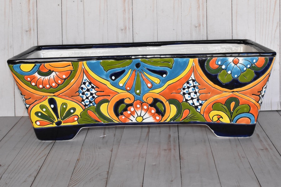 Rectangular Window Talavera Boxes
