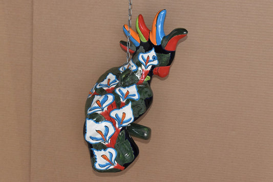 Collection Of Hanging Talavera Cockatoos