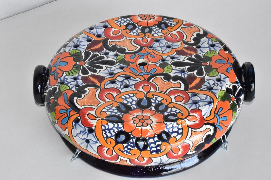 Hanging Talavera Pots With Chains.