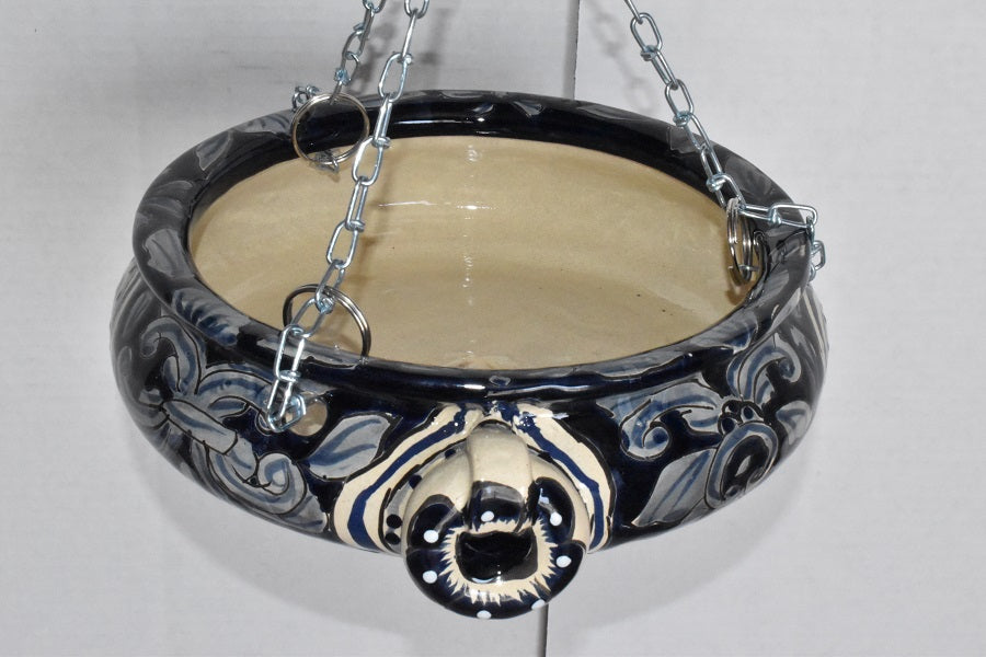 Hanging Talavera Pots With Chains.