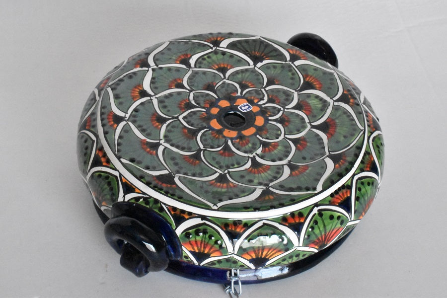 Hanging Talavera Pots With Chains.