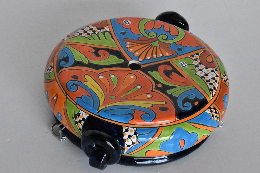 Hanging Talavera Pots With Chains.