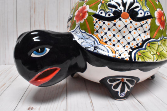 Large Talavera Turtles Flowerpot