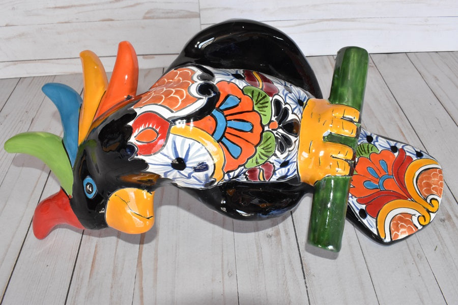 Collection Of Hanging Talavera Cockatoos