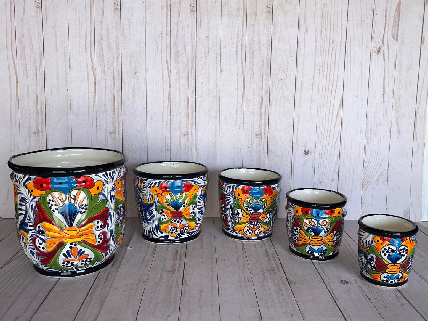 Small Talavera Cylinders Planters – Selling by single piece