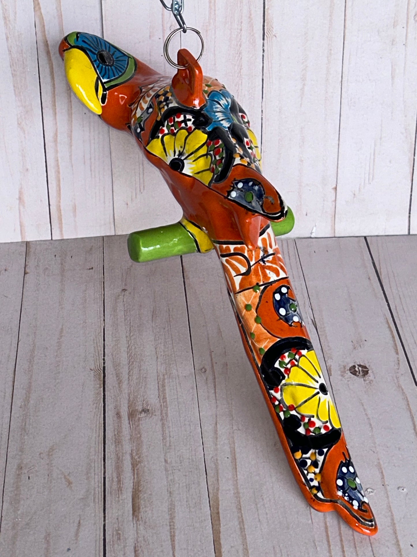 Beautiful Talavera Collection Small Hanging Parrots Choose Color