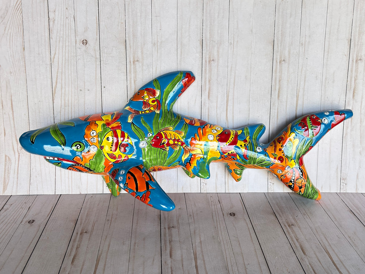 Talavera Ceramic Wall Shark