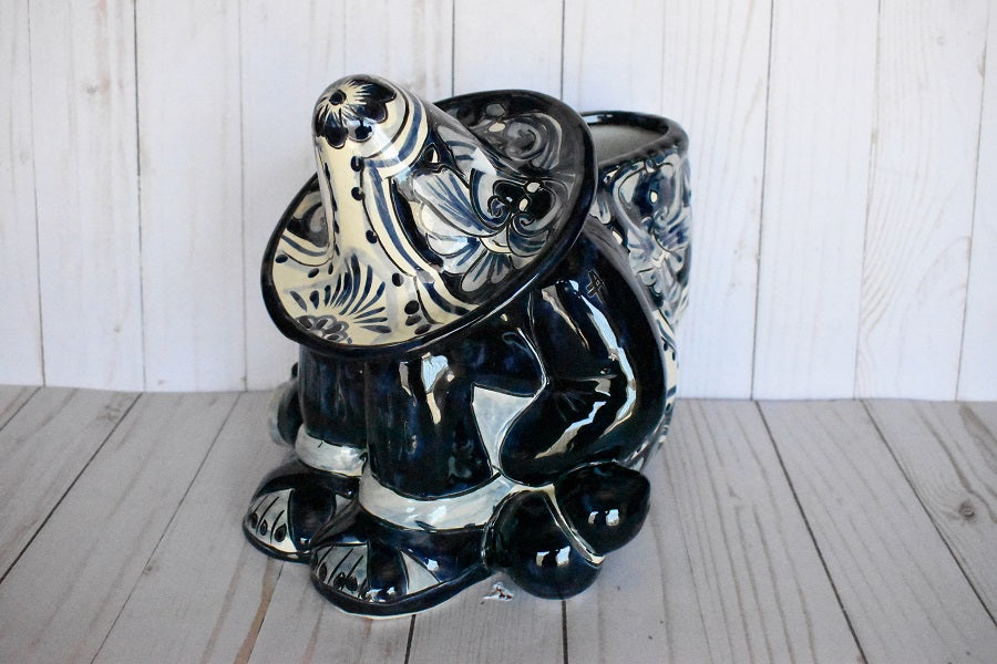 Man sleeping Rustic Blue&White Talavera